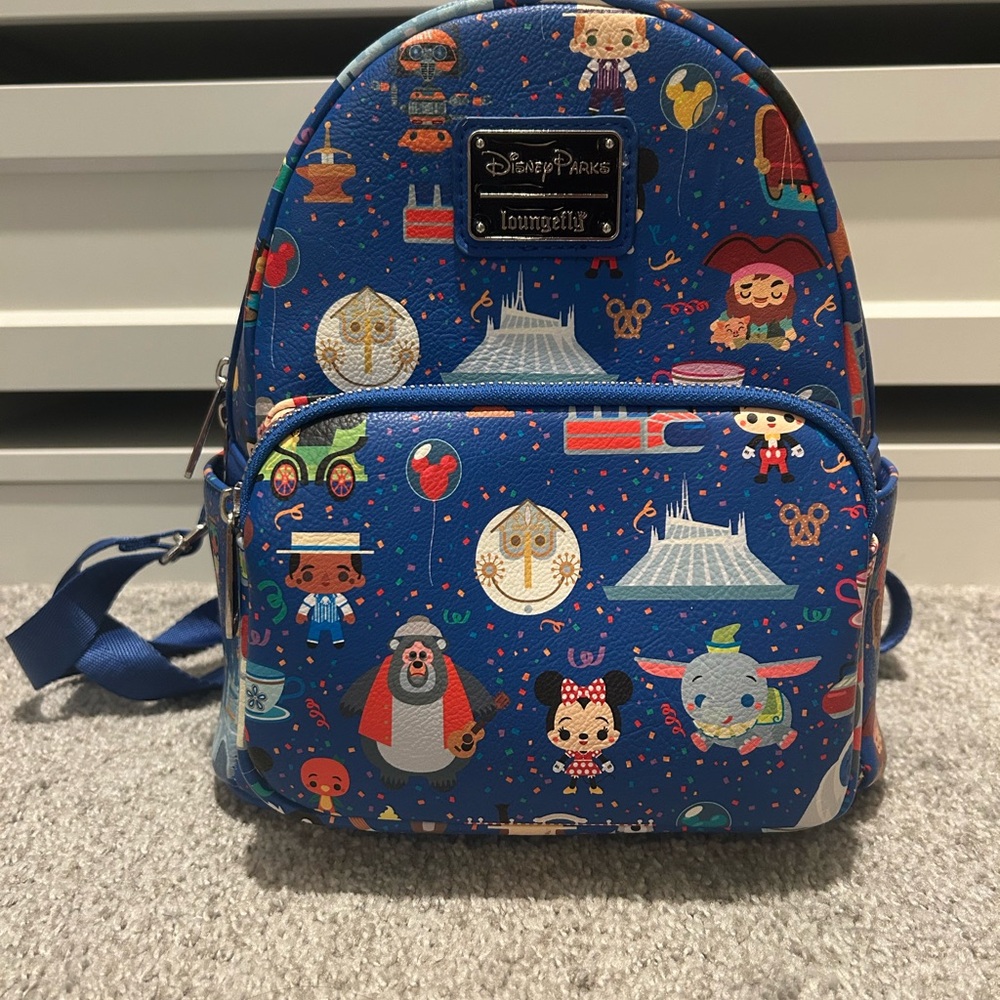 Disney Parks Loungefly Blue Mini Backpack